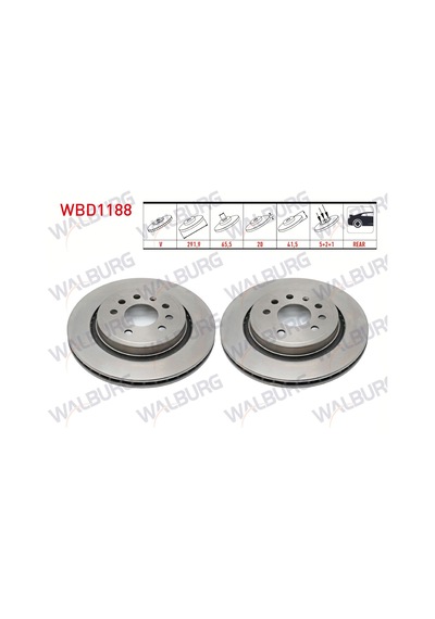 Fren Dıskı Arka Havalı 5 Bjn 291,9x20x65,5x41,5opel Vectra C 1.8 16v 2002-2008/ Vectra C 1.9 Cdtı 20