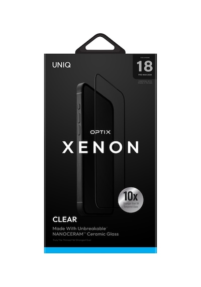 İphone 18 Pro Max Ekran Koruyucu Cam Xenon Nanocream Kurşun Geçirmez Seramik Teknoloji İnce Tasarım