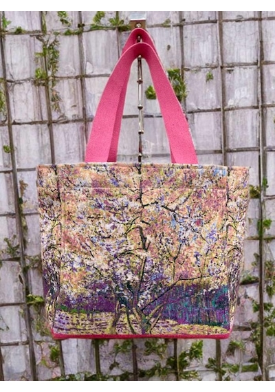 Van Gogh Bahar Dalları Model Kadın Çanta Pembe