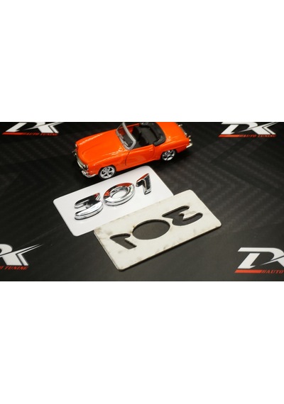 Peugeot 301 Bagaj Krom Abs 3M 3D Yazı Logo Amblem
