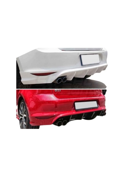 Vw Golf 7 Oettinger Arka Ek Plastik Siyah Difüzör 2012 2013 2014 2015 2016 Arka-difizör-bodykit-ek