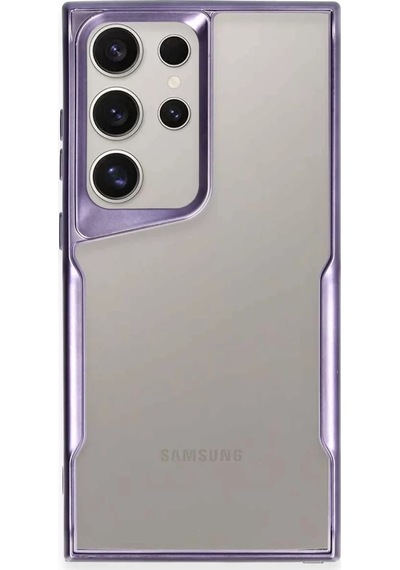 Newface Samsung Galaxy S23 Ultra Kılıf Boyi Silikon Kapak - Derin Mor
