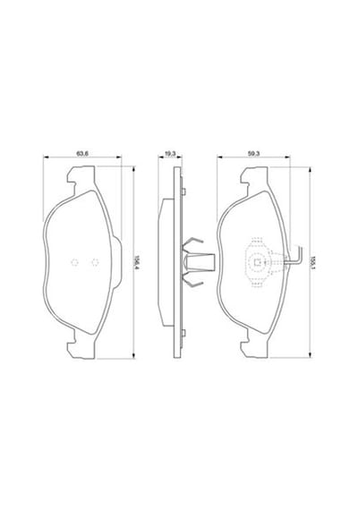 Alfa Romeo 156 1.6ts 1997-2001 Bosch Ön Balata 23140