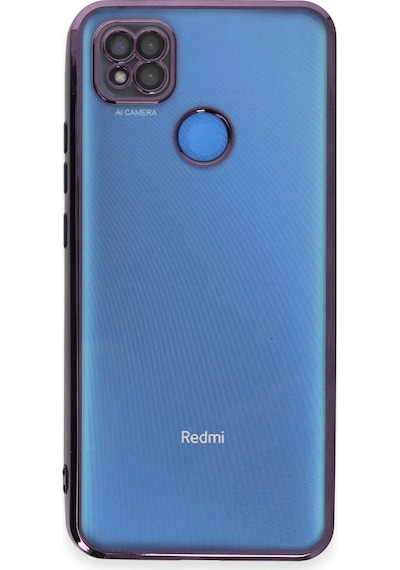 Mey İthalat Redmi 9c Kılıf Lensli Silikon - Mor