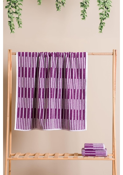Piano %100 Pamuk Jakarlı Mutfak Ve El Havlusu 30x50 Cm Lila