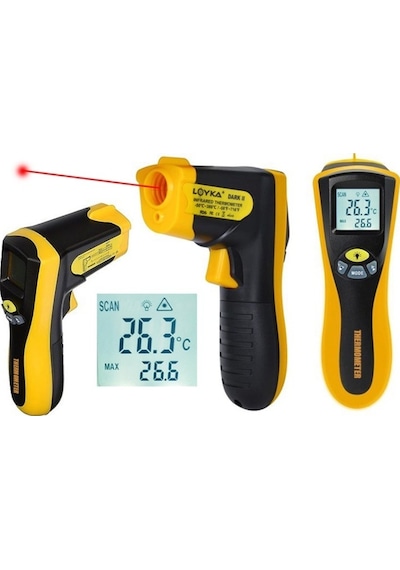Loyka Dark Iı Kızılötesi Lazerli Termometre 380 C