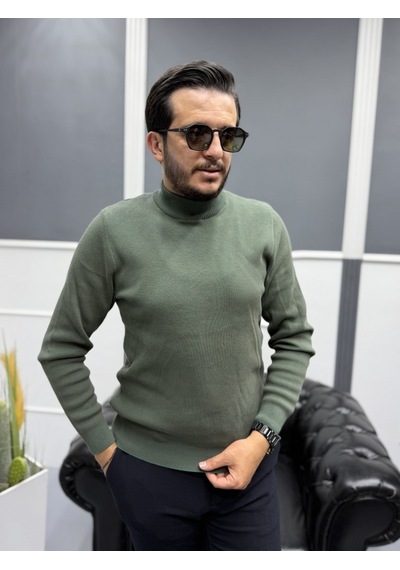 Avni Ceylan Modern Erkek Slim Fit Balıkçı Yaka %100 Pamuk Pike Örgü Triko Kazak Yeşil/kahve Avni Ceylan Modern Erkek Slim Fit Balıkçı Yaka %100 Pamuk Pike Örgü Triko Kazak Yeşil/kahve