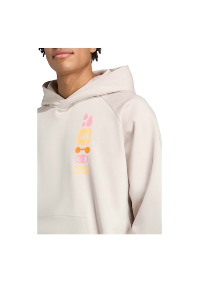 Adidas Gfx Hoodıe Krem Erkek Sweatshirt 000000000102264567 Bej