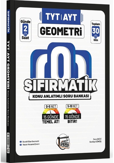 Ders Platosu Tyt Ayt Geometri Sıfırmatik Konu Anlatımlı Soru Bankası