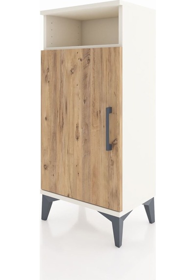 Arges Komodin 3 Raflı Tek Kapaklı 44x30x96 Aytaşı-çam Aytaşı
