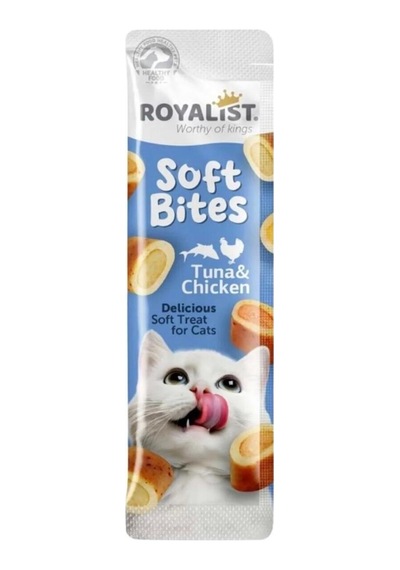Soft Bites Ton Balığı Ve Tavuk Yumuşak Kedi Ödül Atıştırmalıkları 4'lü Paket