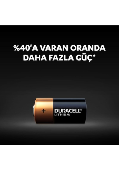 Duracell Yüksek Güçlü Lityum 123 Pil 3V 2'li Paket (CR123/ CR123A / CR17345)