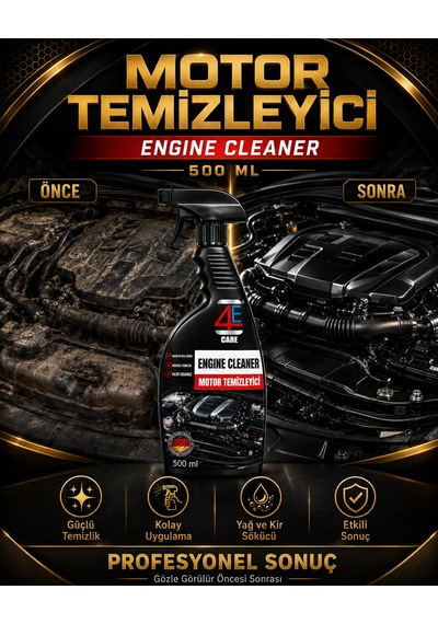 4e Care Motor Temizleyici Ve Parlatma Sıvısı 500 Ml