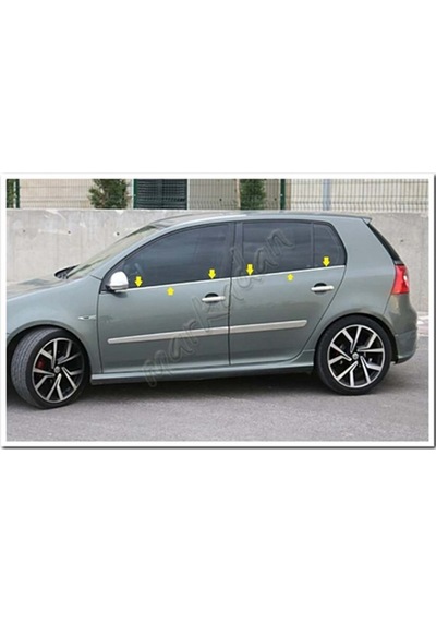 Db Chrome Vw Golf 5 Cam Çıtası Nikelajı 2004-2009 4 Parça  P.Çelik