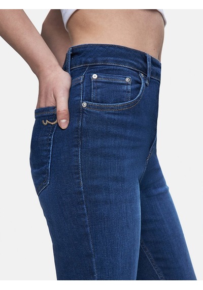Ltb Marcella X Dar Paça Yüksek Bel Jean Pantolon 010095156015920 55725 Koyu Mavi