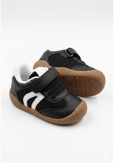 Mcdark Çocuk Unisex İlk Adım Sneaker Ayakkabı-siyah