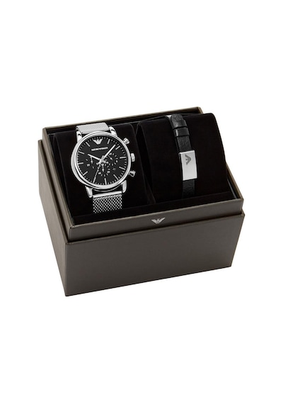 Emporio Armani AR80062SET Erkek Kol Saati ve Bileklik Seti