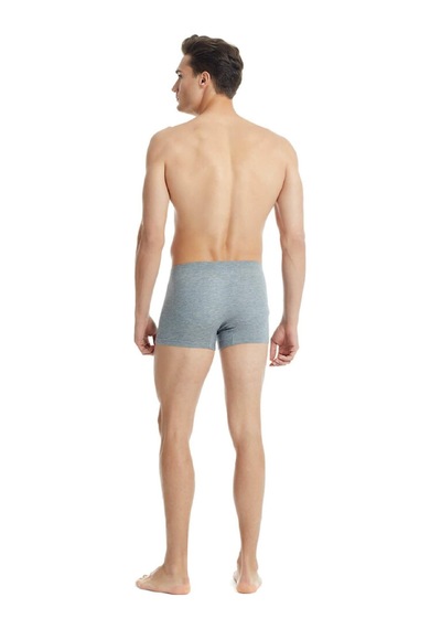 Blackspade 9310 Erkek 2'li Ekonomik Paket %94 Modal Silver Boxer Gri Melanj