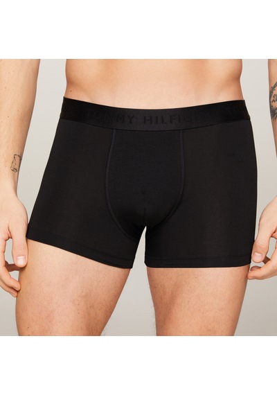 Tommy Hilfiger Trunk 3pk Erkek Siyah Boxer Düz Um0um02760 Siyah