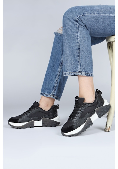 Jump 29780 Siyah Kadın Sneaker Günlük Spor Ayakkabı Siyah