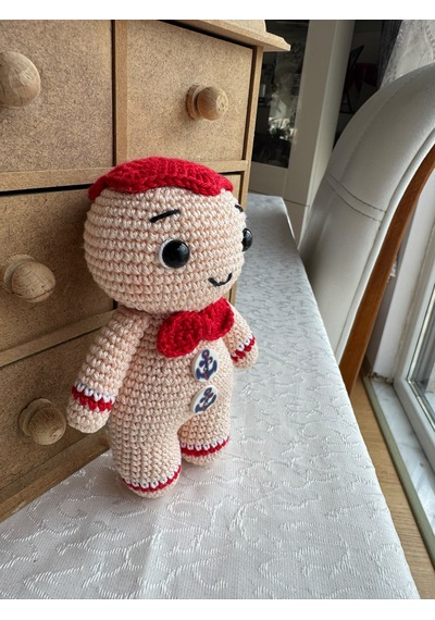 Amigurumi Kurabiye Adam Gıngerbread Man 15 Cm