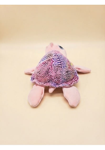 Peluş Kaplumbağa Parlak Kumaş-25 Cm Pembe