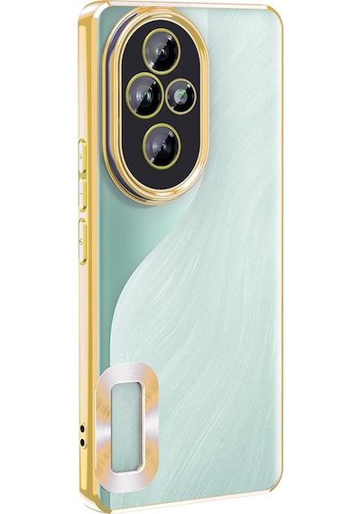 Honor 200 Uyumlu Kılıf Kamera Korumalı Logo Gösteren Zore Omega Kapak -115584 Mavi