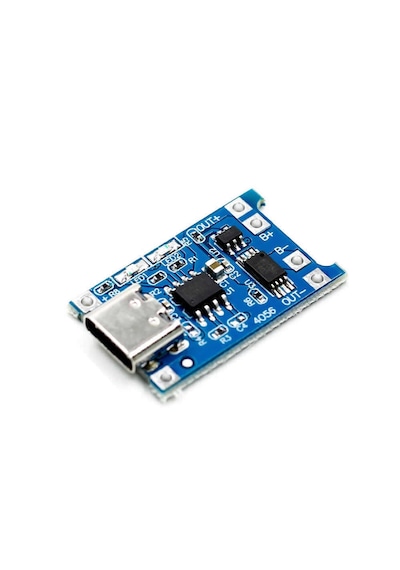 10 Adet Usb Type-c Tp-4056 1s 5a/1a Bms Devresi Lityum Pil Şarj Modülü