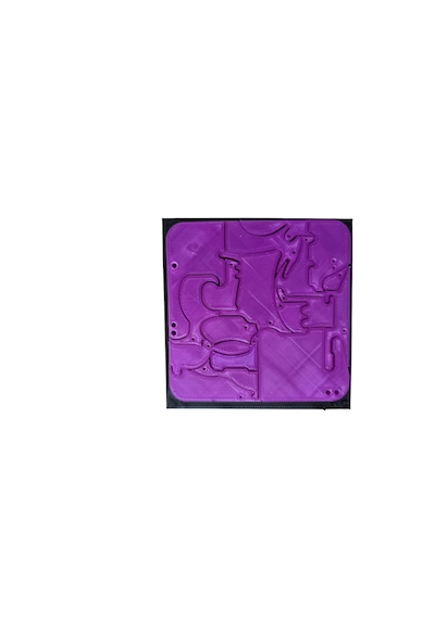 Montessori Mor 3d Hayvan Figürlü Puzzle 18 Parça Zeka Oyunu
