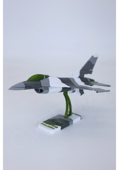 F-16 Yapboz Uçak Modeli Ve Standı Bir Arada - Evde Kurulum İçin Özel Tasarım - 857406209