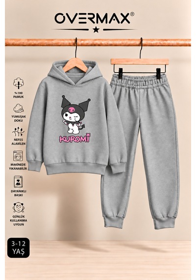 Overmax Kuromi Baskılı Kız Çocuk Kapüşonlu Sweatshirt & Eşofman Takımı- 3-12 Yaş Gri Üst-gri Alt - 922453421 Gri Üst-gri Alt Overmax Kuromi Baskılı Kız Çocuk Kapüşonlu Sweatshirt & Eşofman Takımı- 3-12 Yaş Gri Üst-gri Alt - 922453421 Gri Üst-gri Alt