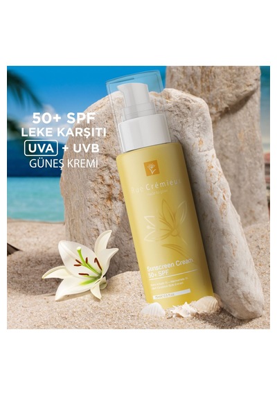 Leke Karşıtı Ve Nemlendirici Spf 50 Zambak Özlü Güneş Kremi 75ml Arbutin Niac %1 - Tk