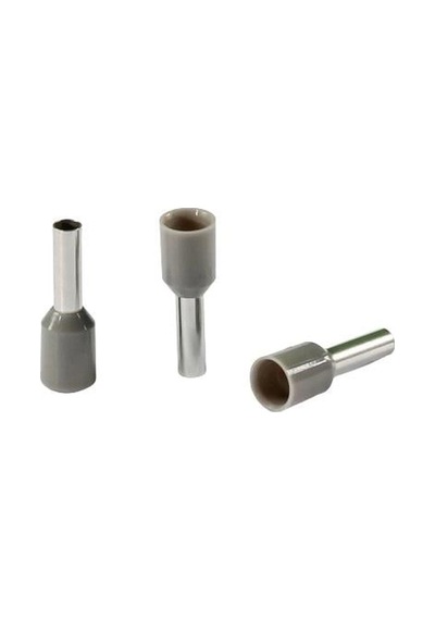 İzoleli Kablo Yüksük Tyıf-2,5mm Gri 500 Adet