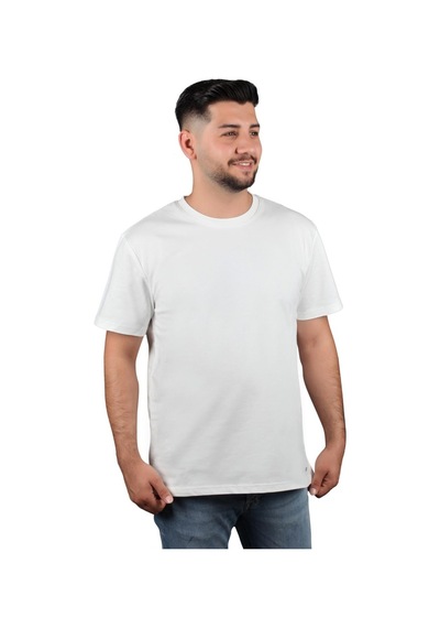 Manta 2610 Erkek Penye T-shirt-26883-beyaz Beyaz