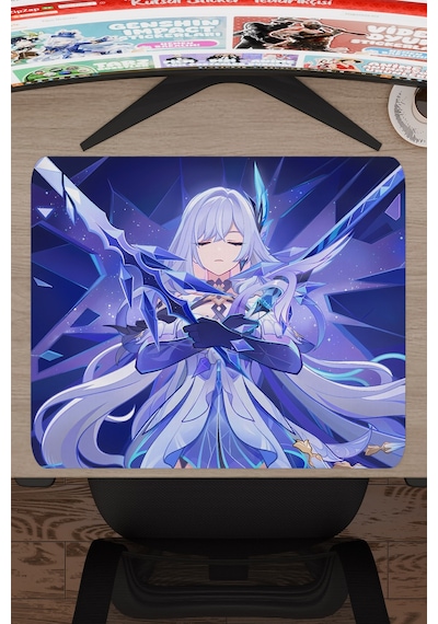 Skirk Genshin Impact Anime Gacha V1 - 48x40 Xl Gaming Mouse Pad Fare Altlığı