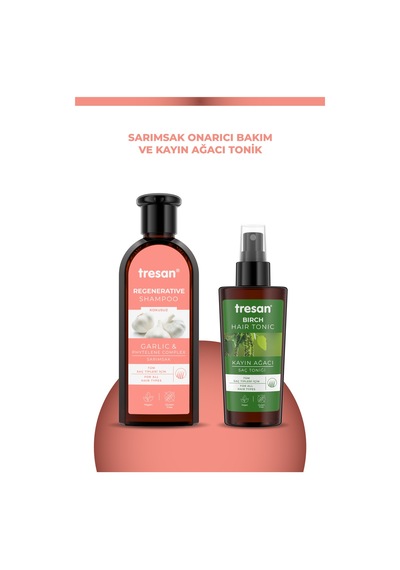 Sarımsak Onarıcı Bakım Şampuanı 300 Ml K.ağacı Özlü Saç Toniği 125 Ml.