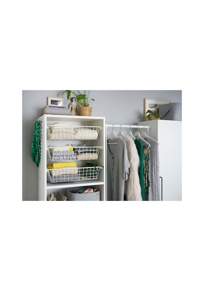 Ikea Bumerang Ahşap Elbise Askısı 8'li 43 X 1.4 Cm Beyaz