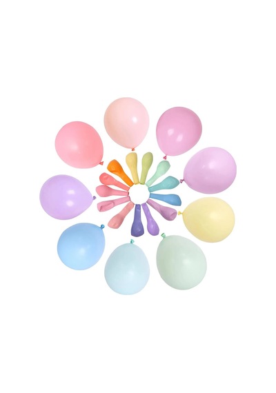 Makaron Balon 12" İnç 25 Adet Karışık Renkli Balon
