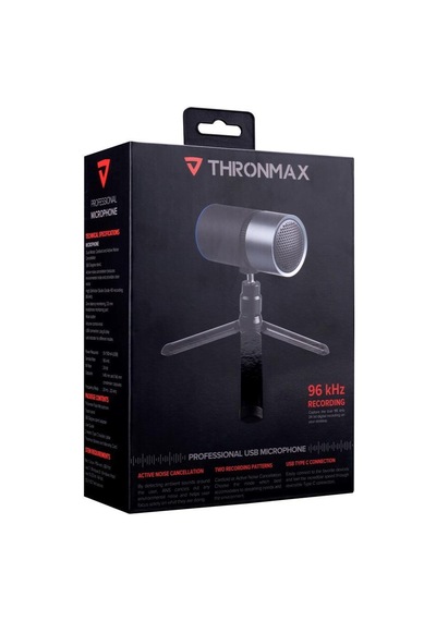 Thronmax M8 Pulse Siyah Usb 96khz 24bit Hd Kayıt Anc Youtuber+Str