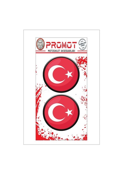Türk Bayrak Tasarım Logo Sticker 03 Diğer