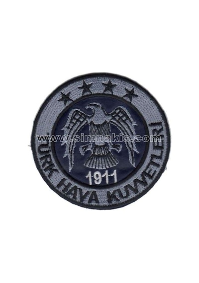 Türk Hava Kuvvetleri Nakış Işleme Arması 9×9 Cm Çok Renkli