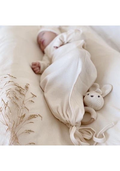 Naturaborn Naturaborn Gots Organik Sertifikalı Bebek Açık Uyku Tulumu Bej