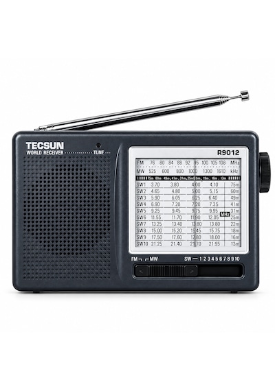 Tecsun R-9012 Pilli 12 Bant Dünya Radyosu Fm Mw Sw Kısa Dalga Analog Cep Radyosu Teleskopik Antenli