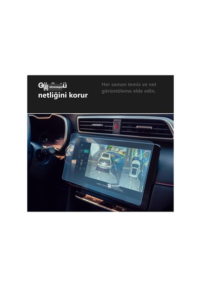 Mg Zs Uyumlu 10.1 İnç Araç Ekran Koruyucu Multimedya Navigasyon Nano 9h Kırılmaz Şeffaf