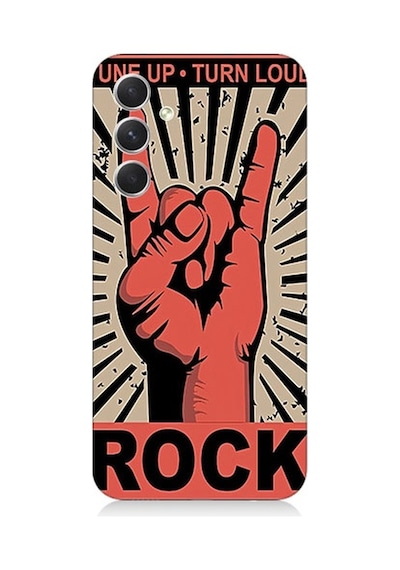 Samsung Galaxy S24 Plus Uyumlu Rock Müzik Desenli Silikon Kılıf