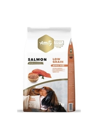 Amity Super Premium Az Tahıllı Somonlu Küçük Irk Yetişkin Köpek Maması 7 Kg