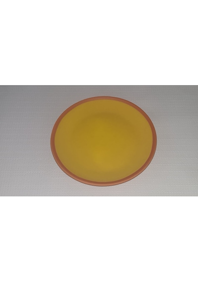 Seramik Sunum Tabağı 18 Cm Sarı