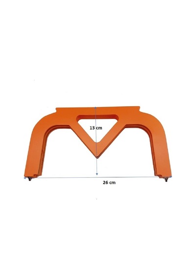 Çanta Aksesuar 26 Cm Vizon Renk Ahşap Burs, Ahşap Klips