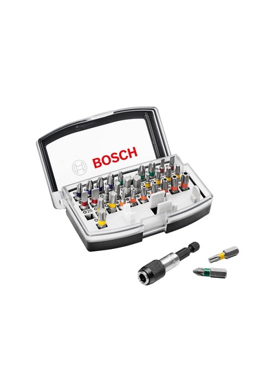 Bosch Gsb 185-lı 2 X 2.0ah Çift Akülü Darbeli Matkap + 32 Parça Bits Uç Seti