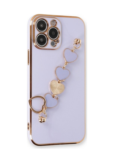 Apple iPhone Uyumlu 14 Pro Kılıf Esila Silikon - Lila Bz8683140433147